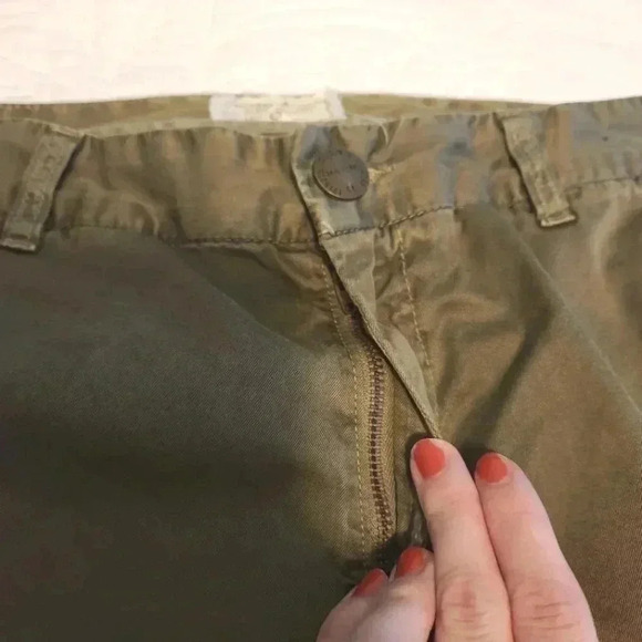 EUC Current/Elliot The Buddy Trouser in Army Green w/Tape, Size 27 - Picture 4 of 11